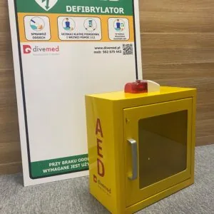 Szafka wewnętrzna metalowa z alarmem dźw-św.