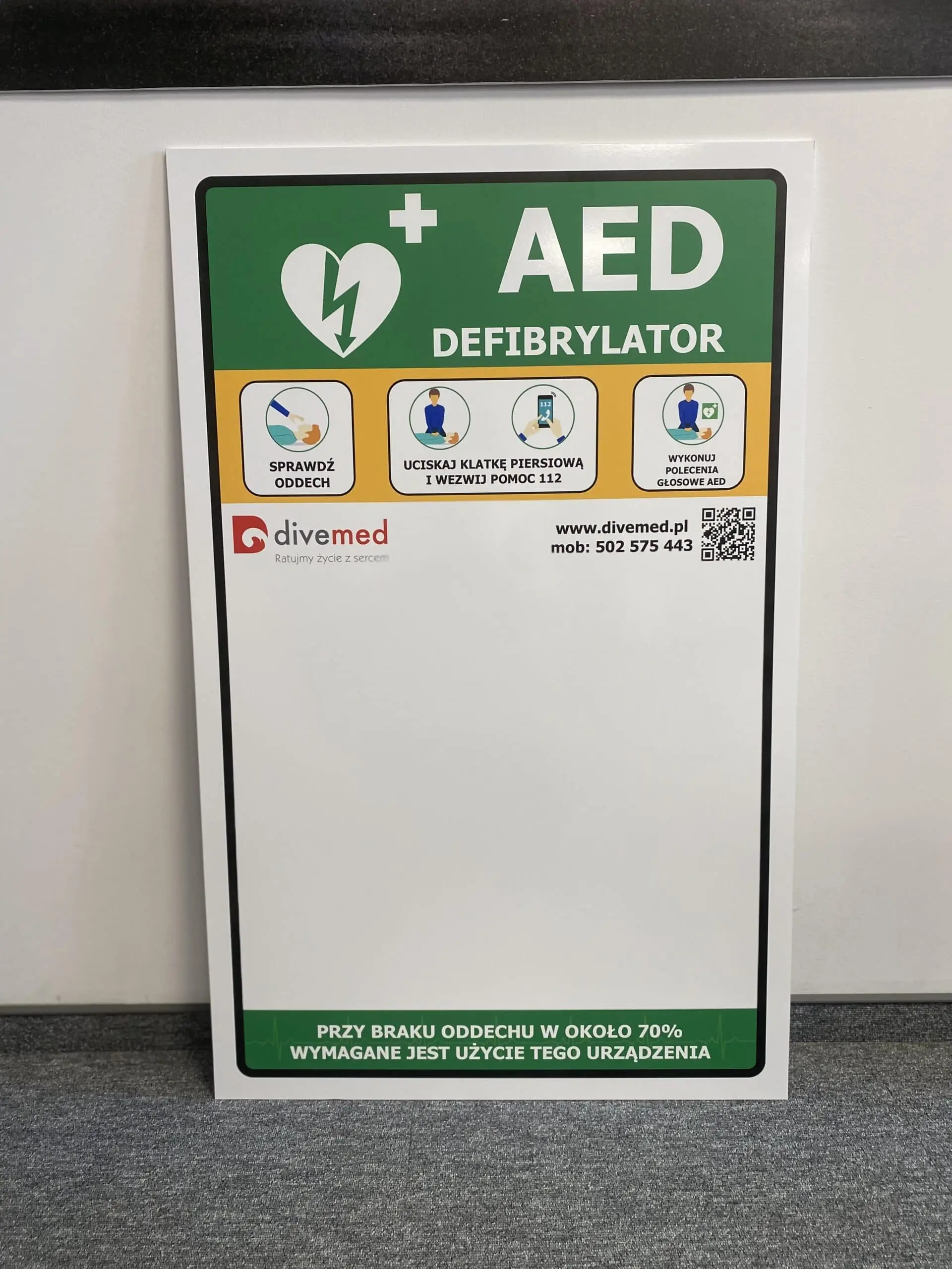 Tablica AED Tablica AED